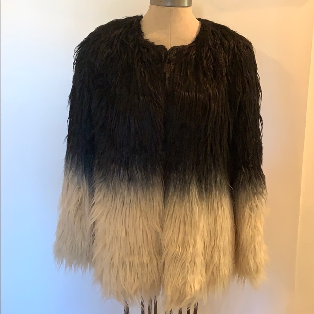 Ombré Faux Fur Jacket (Willow & Clay)